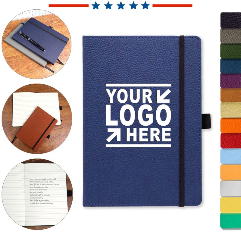 Leather Plain Medium Notebook