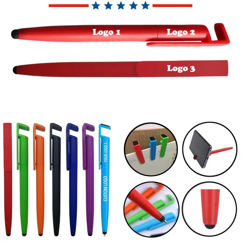 Stylus Ballpoint Pen With Phone Stand