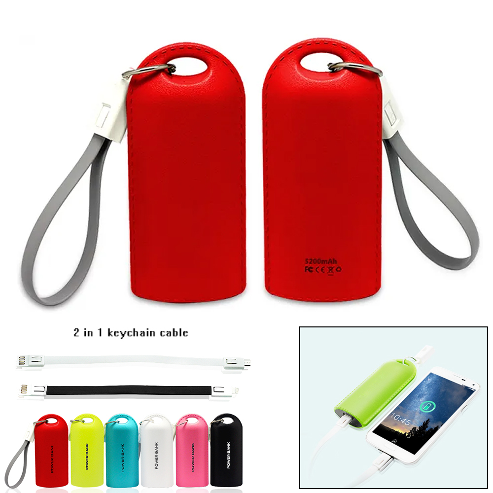 5200mAh Power Bank with Key Chain - Image 2
