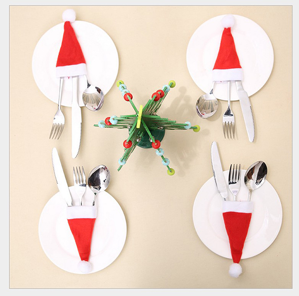 Christmas Hat Shape Bag for Knife and Fork - Image 5
