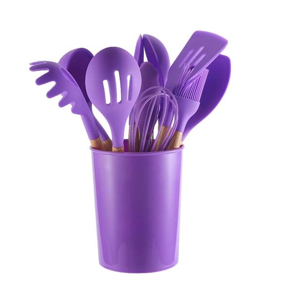 11 Pcs Silicone Cooking Utensils Kitchen Set - Image 7