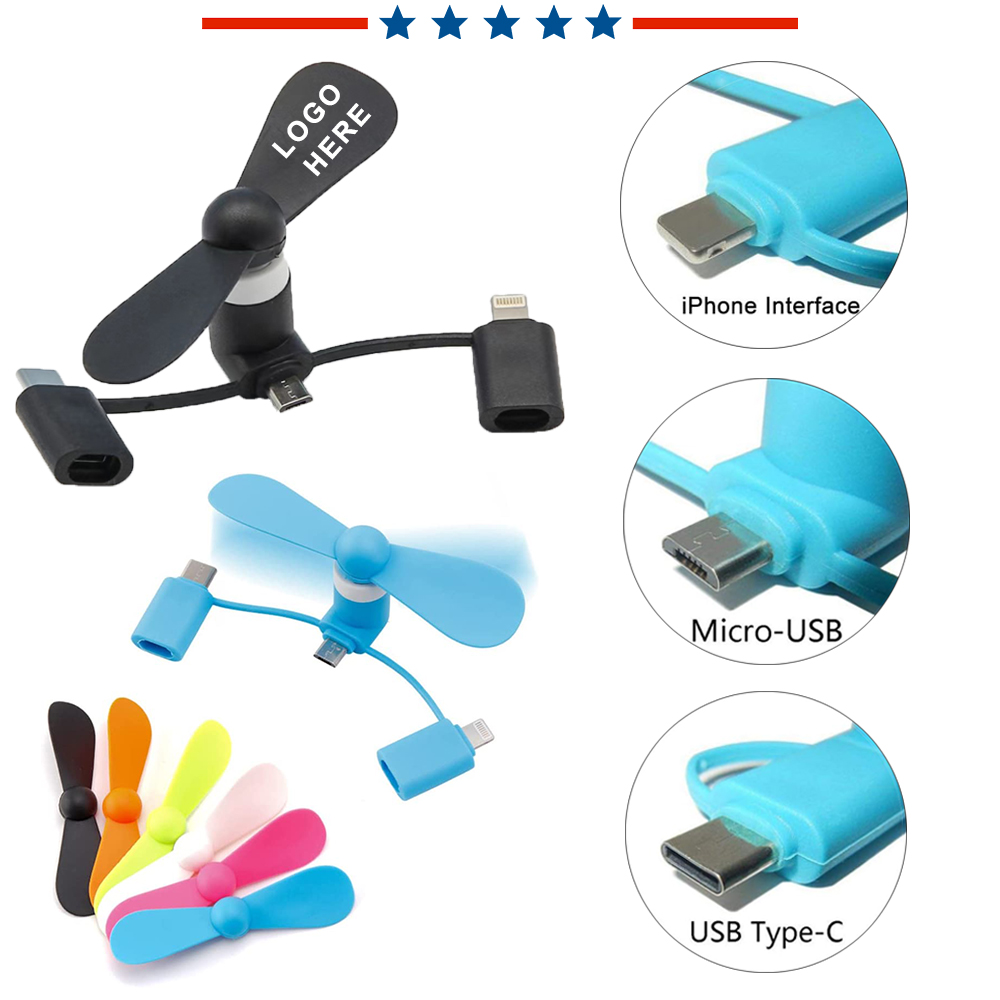 3 in 1 Mini Cellphone Fan
