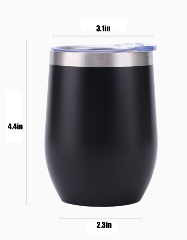12oz. Stainless Steel Wine Tumblers - Image 2