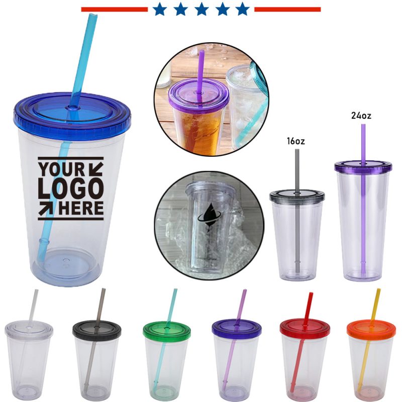 Double Wall Tumbler Cup with Lid