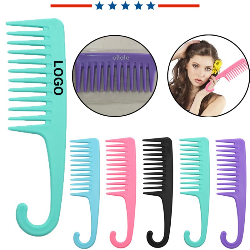 Wide Tooth Comb with Hook