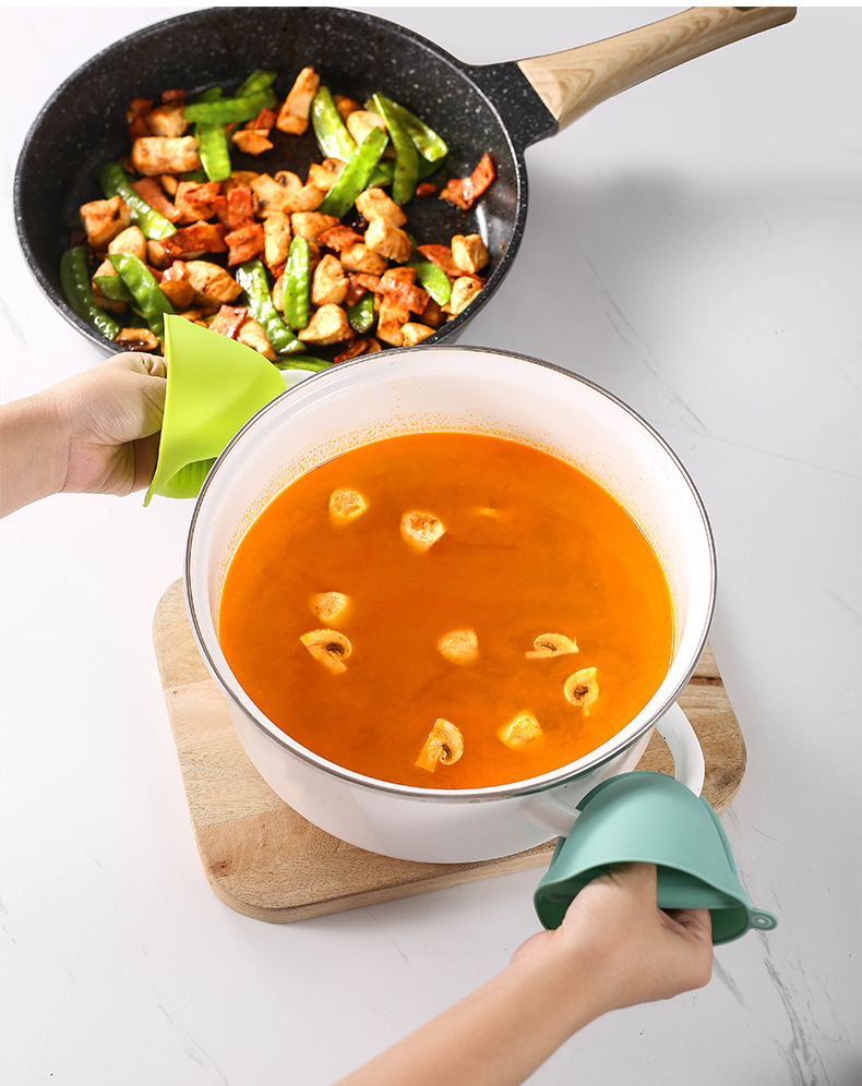Mini Silicone Oven Mitts Heat Resistant 2PCS - Image 5