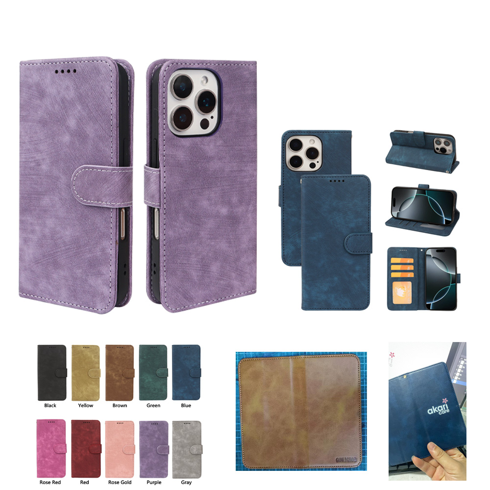 PU Card Holder Wallet Flip Phone Case - Image 2