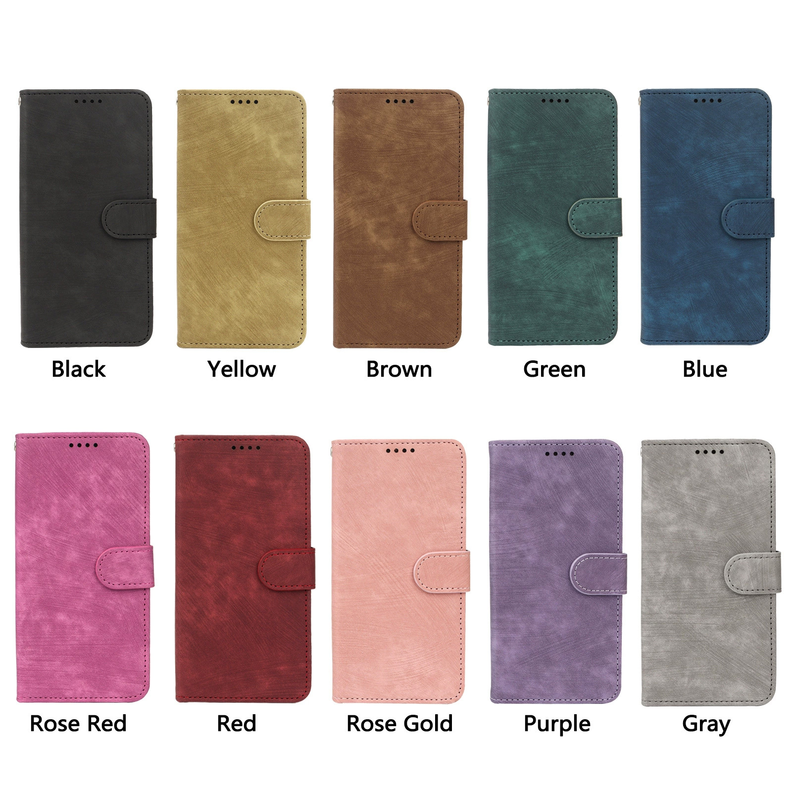PU Card Holder Wallet Flip Phone Case - Image 6