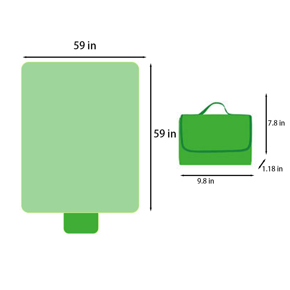 Foldable Roll Up Picnic Blankets - Image 3