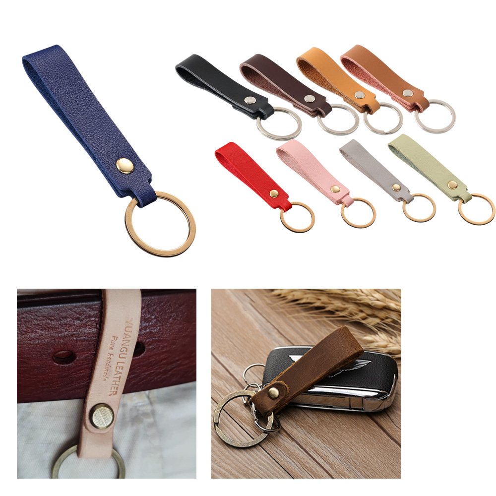 Personalized Leather Keychain - Image 2