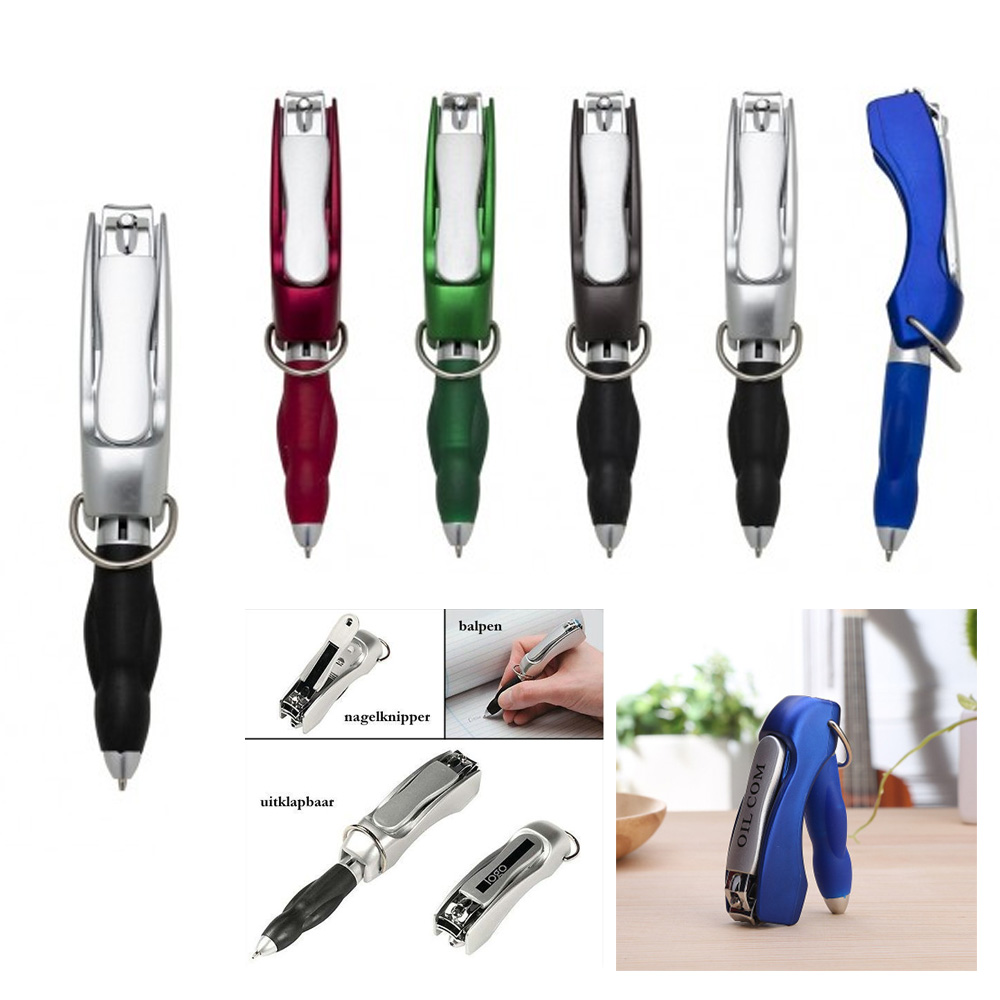 Multifunction Folded Nail Clippers Ballpoint Pen - Image 2