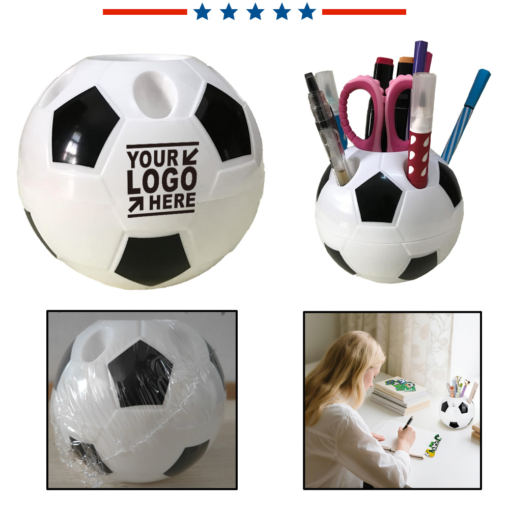 Soccer Shape Pen Holder Container