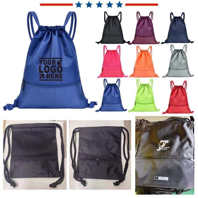 Drawstring Backpack Cinch Bag Gym Sack