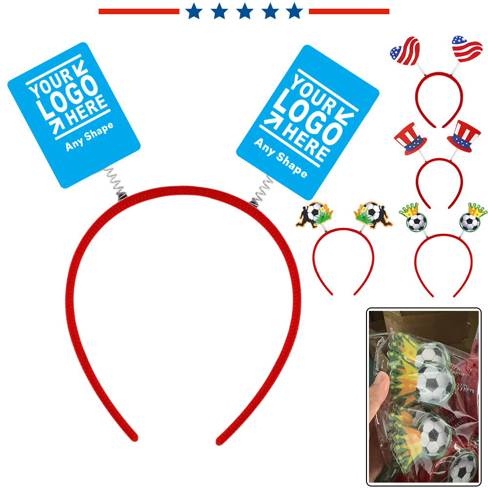 Custom Design Full Color Holiday Bopper Headband