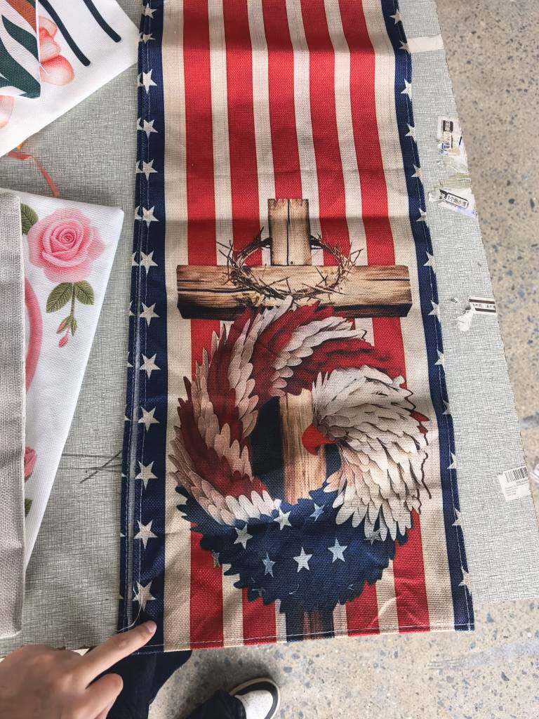 71x13 Inch Burlap Table Runner - Image 3