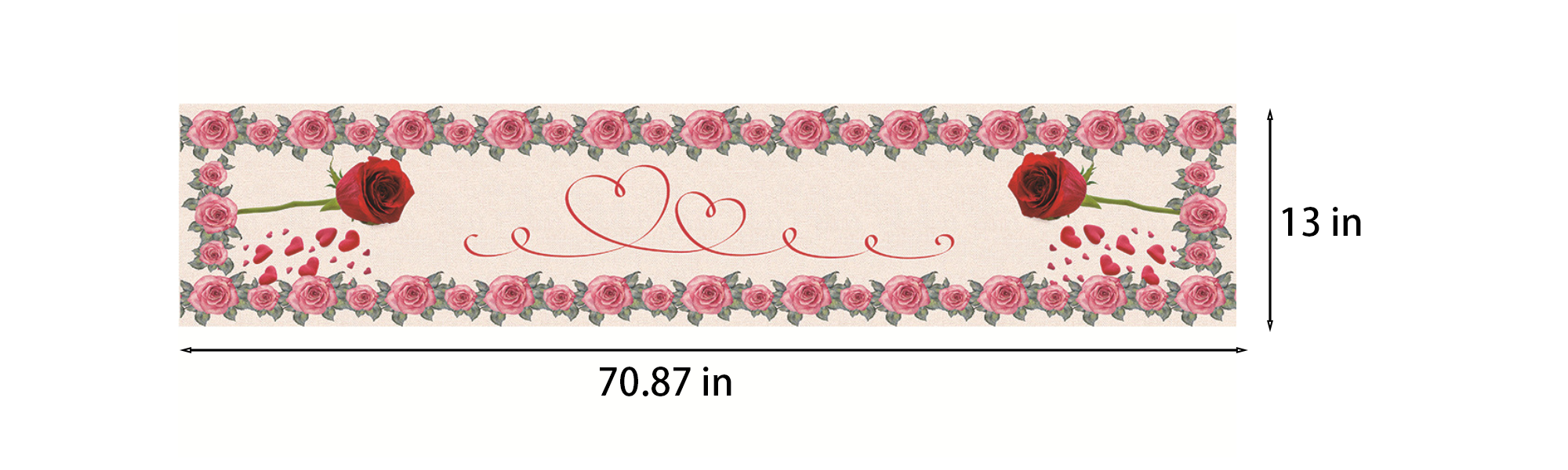 71x13 Inch Burlap Table Runner - Image 9