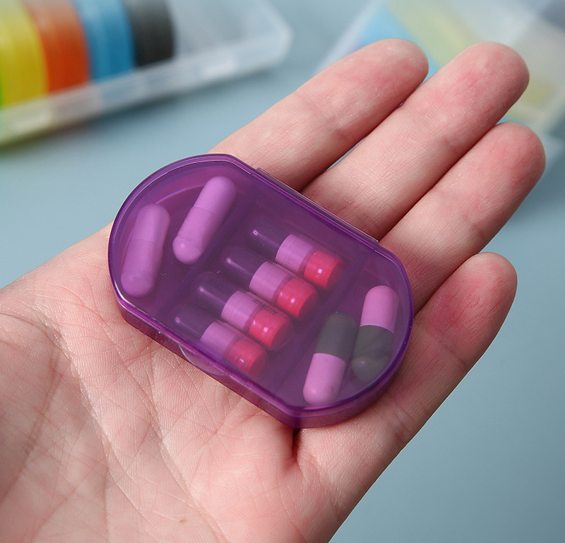 Mini 3-Section Travel Pill Case - Image 12