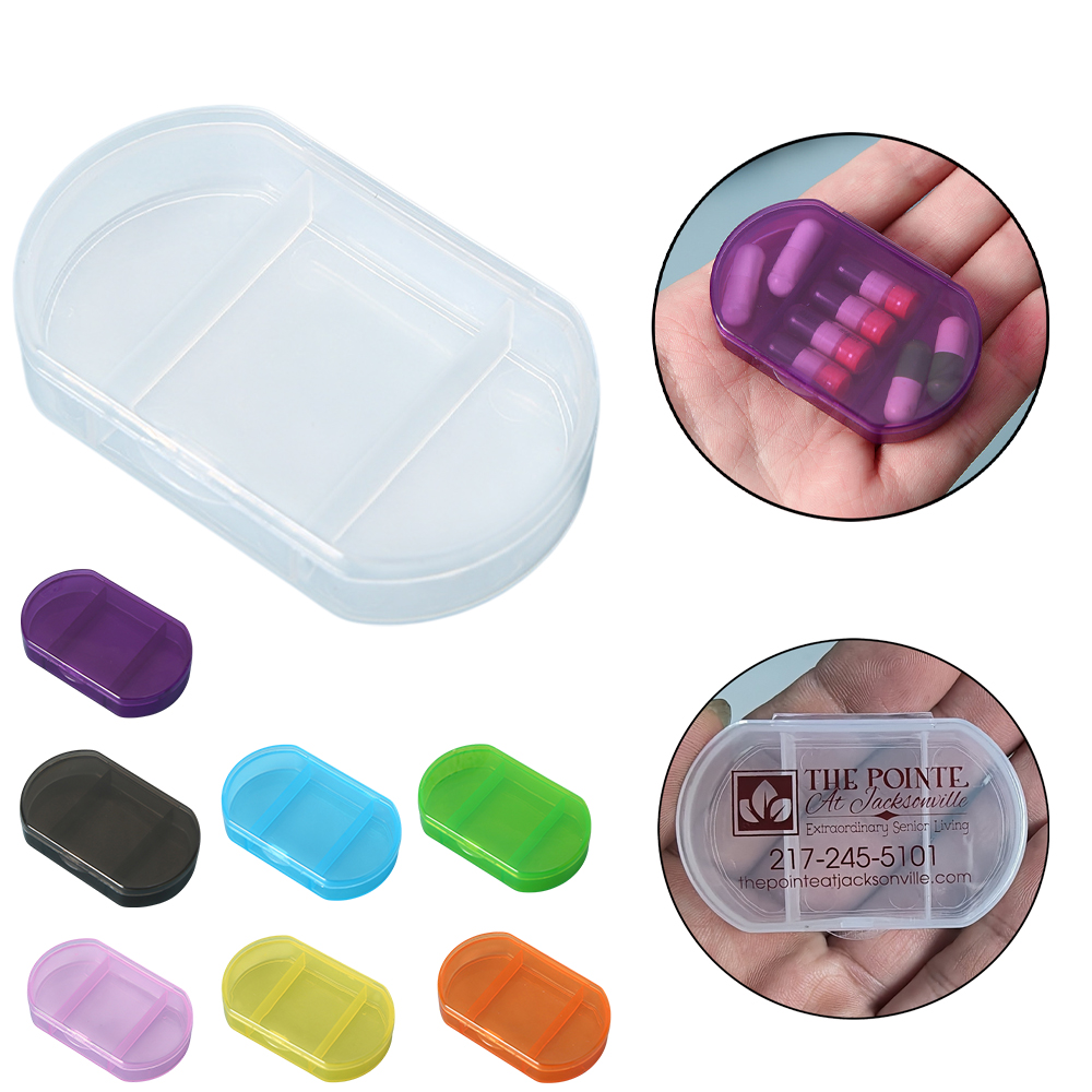 Mini 3-Section Travel Pill Case - Image 2