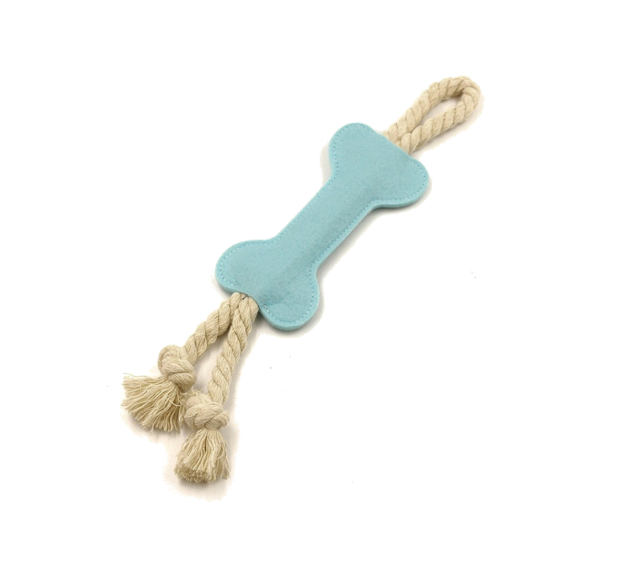 Bone Shape Felt Pet Chew Rope Toy - Image 5