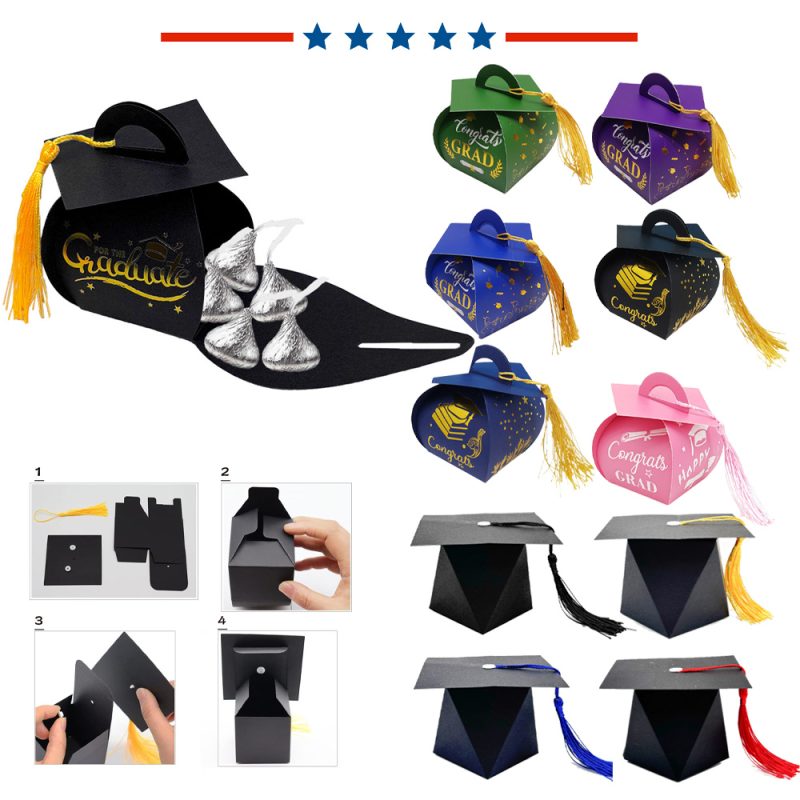 Graduation Cap Candy Boxes