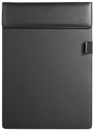 A4 Letter Size PU Leather Clipboard with Pen Loop & Magnetic Clip - Image 4