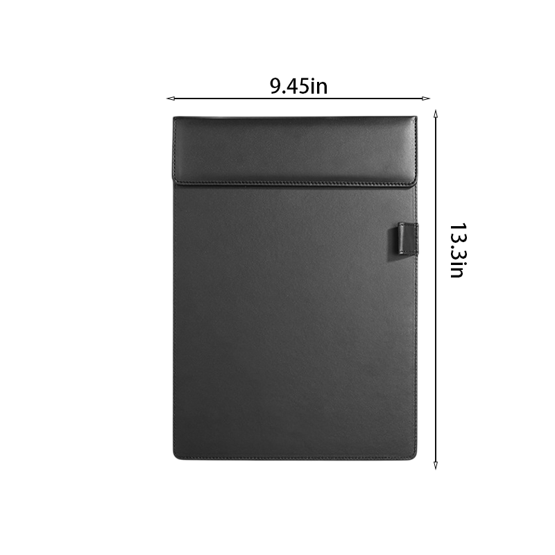 A4 Letter Size PU Leather Clipboard with Pen Loop & Magnetic Clip - Image 5