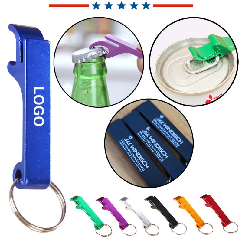 Aluminum alloy keychain bottle opener