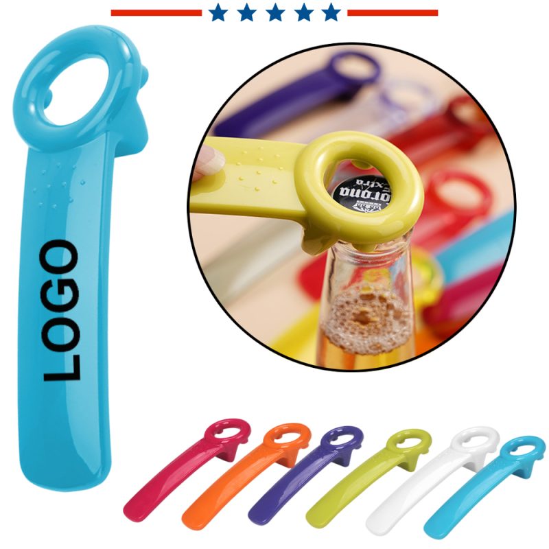 Colored plastic bottle opener