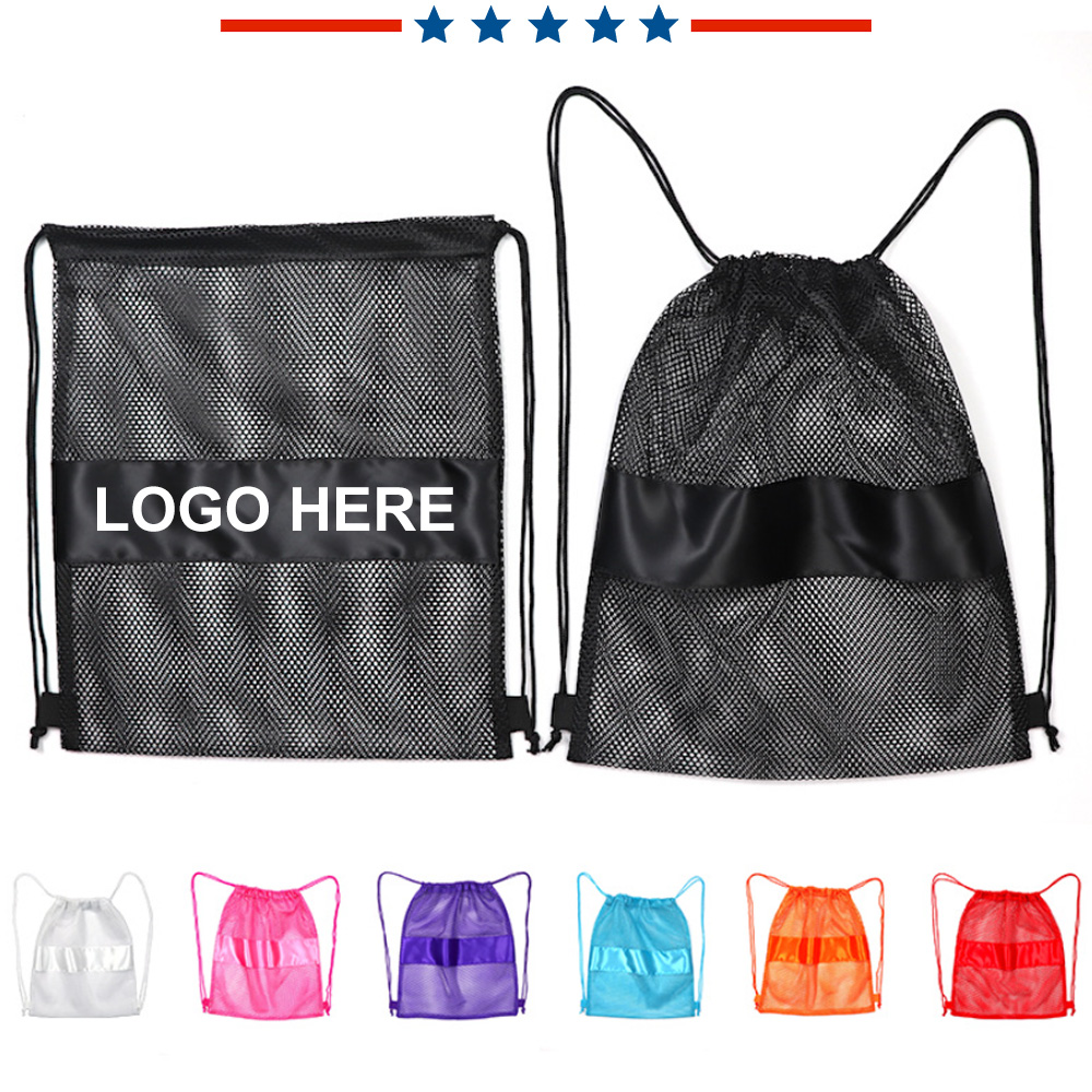 Drawstring Mesh Backpack