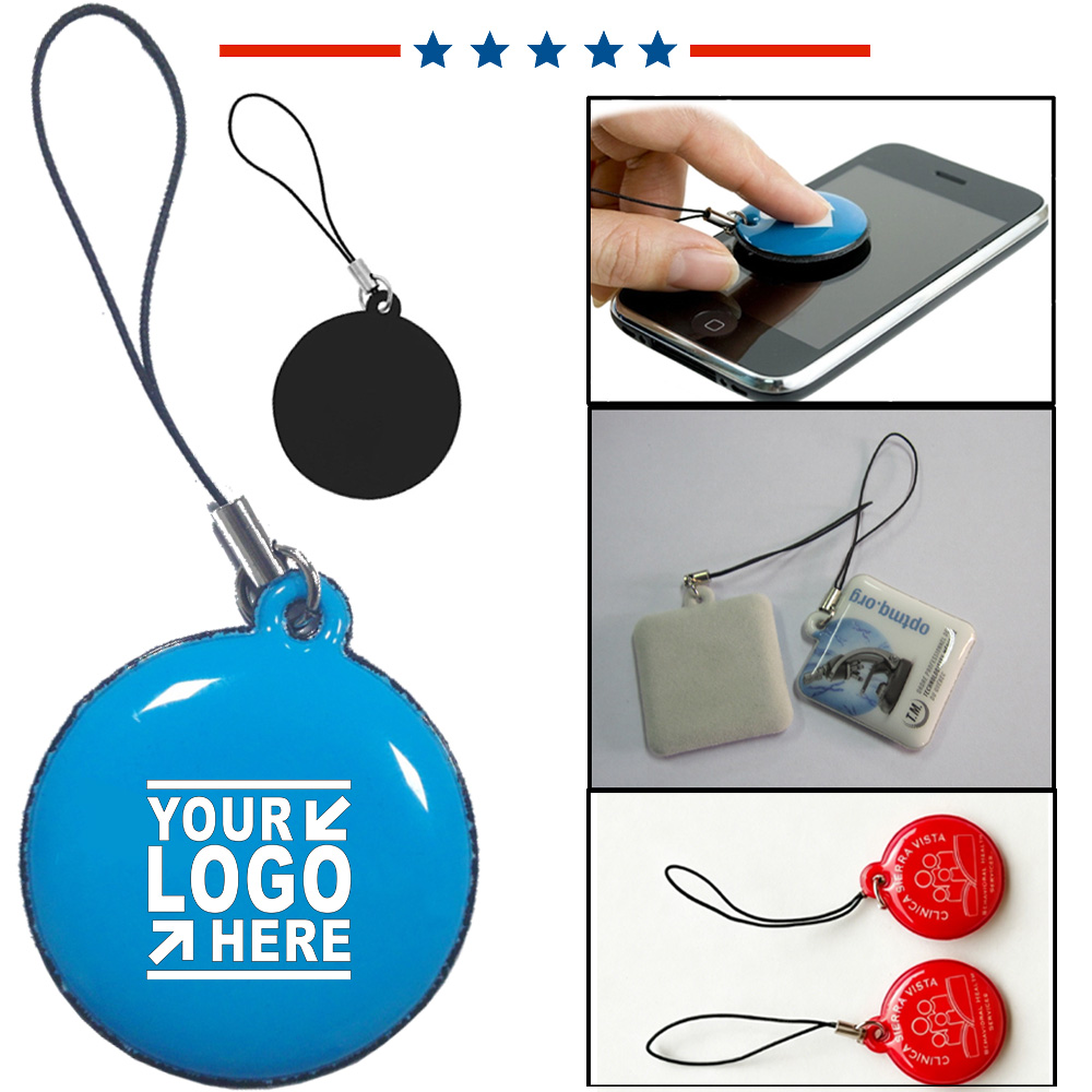 Microfiber Phone Screen Cleaner Keychain