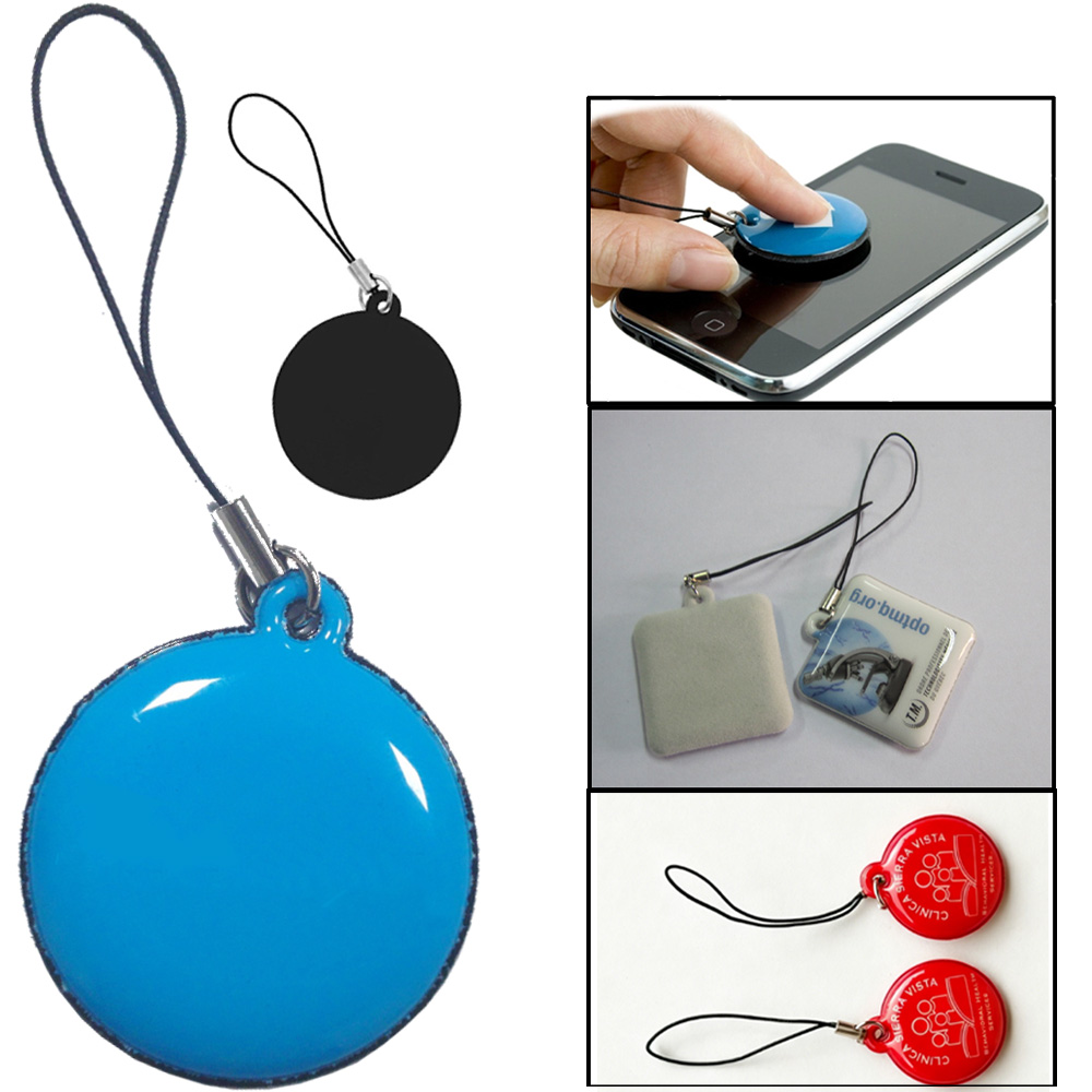 Microfiber Phone Screen Cleaner Keychain - Image 2