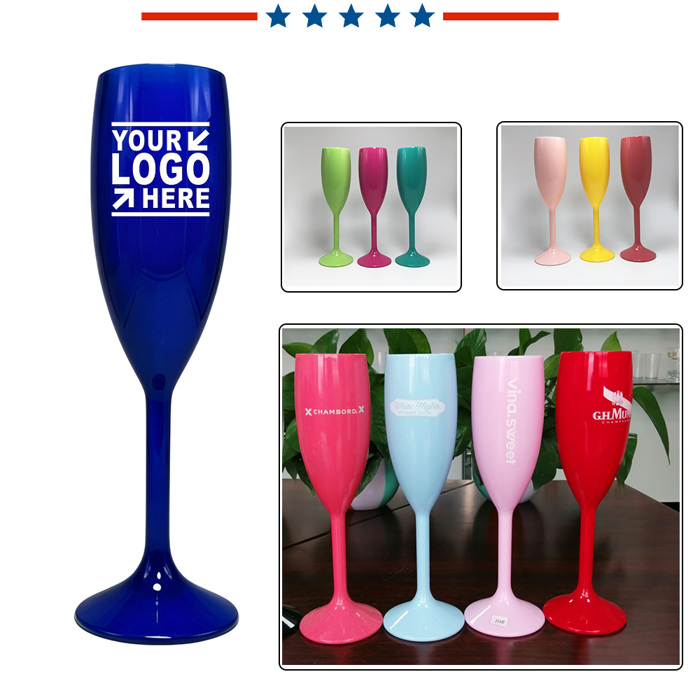 6oz Plastic Champagne Flute