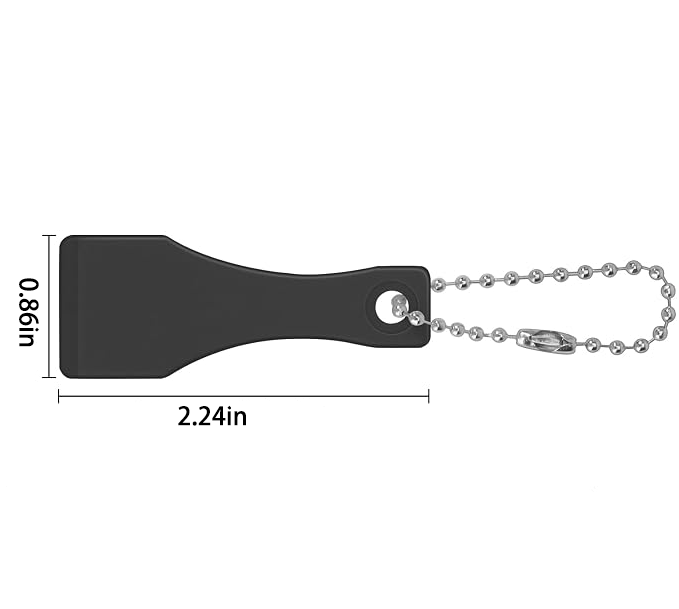 Plastic Lottery Ticket Scratcher Tool Keychain - Image 3