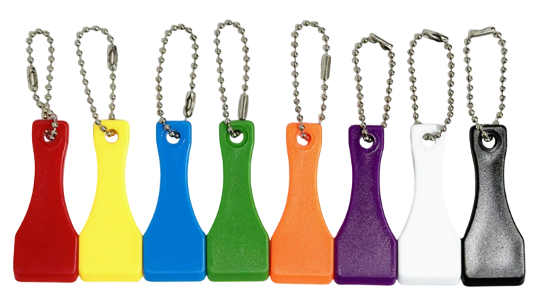 Plastic Lottery Ticket Scratcher Tool Keychain - Image 4