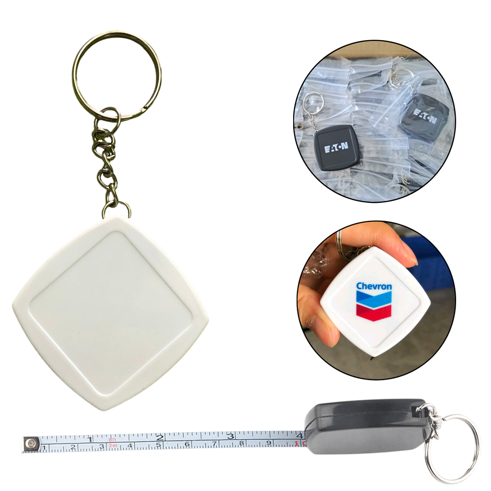 6ft Mini Tape Measure with Keychain - Image 2