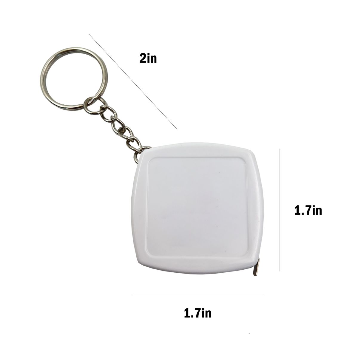 6ft Mini Tape Measure with Keychain - Image 3