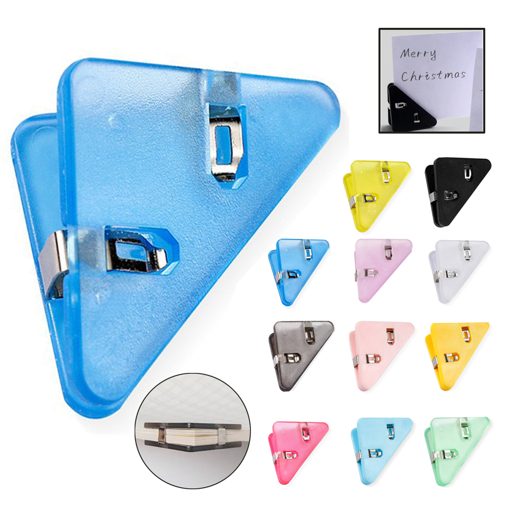 Colorful 90-Degree Triangular Corner Paper Clip - Image 2
