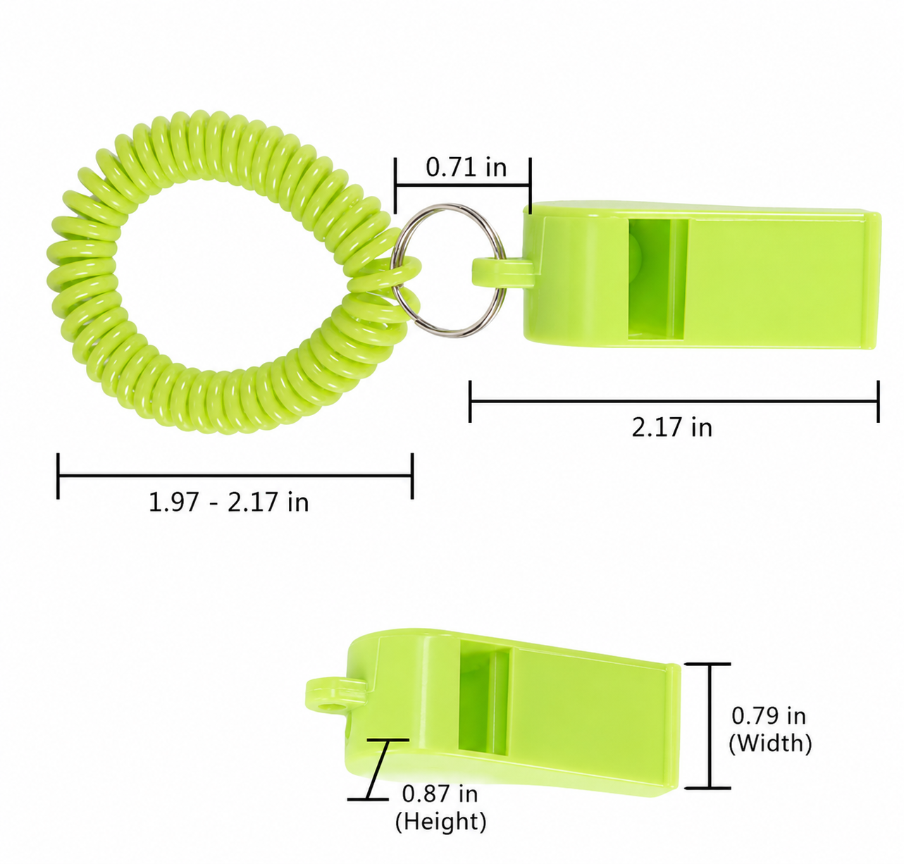 Sports Whistle With Bracelet Keychain - Image 3
