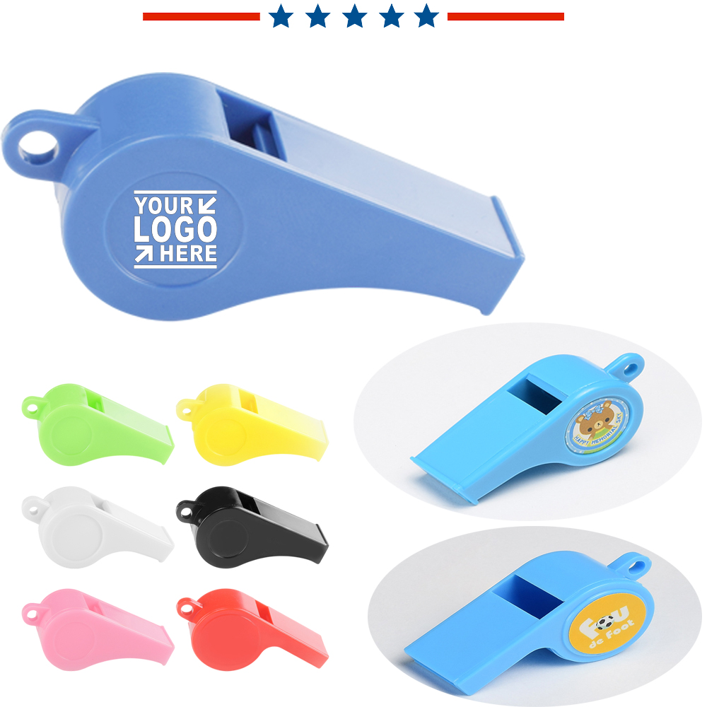 Colorful plastic whistle