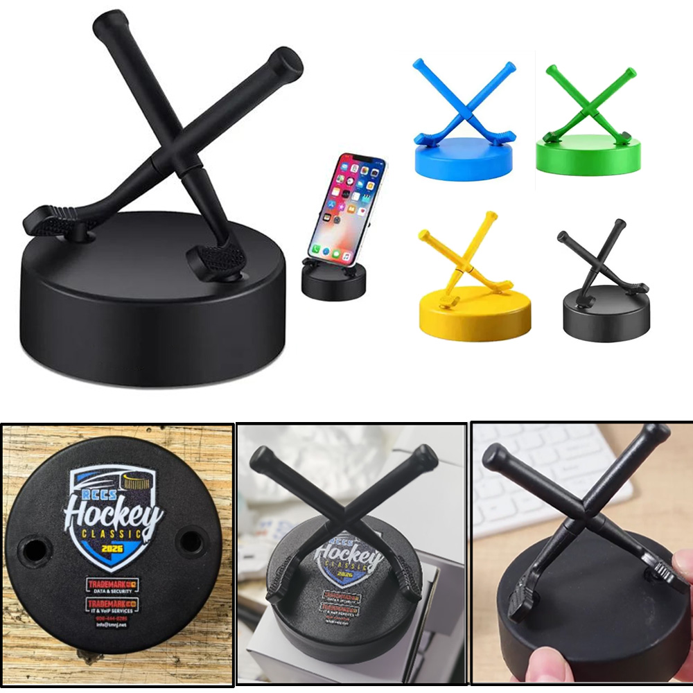 Hockey Puck Shaped Phone Holder - Image 2