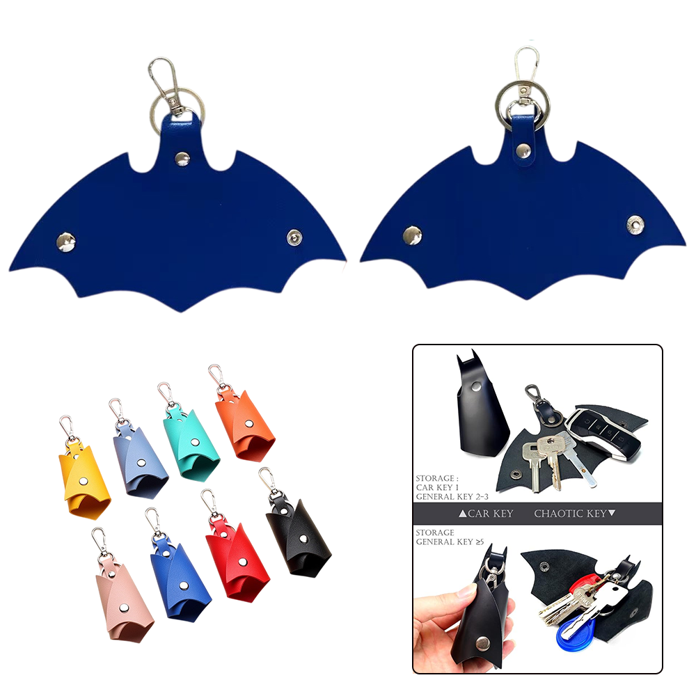 PU Leather Bat Keys Ring Cover Holder - Image 2