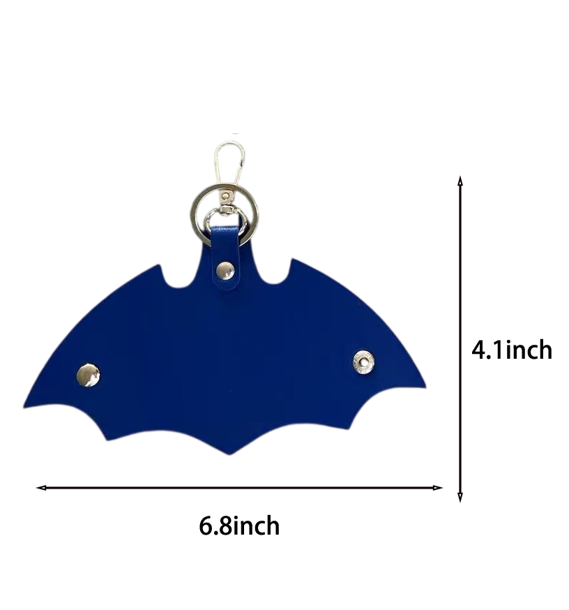 PU Leather Bat Keys Ring Cover Holder - Image 3