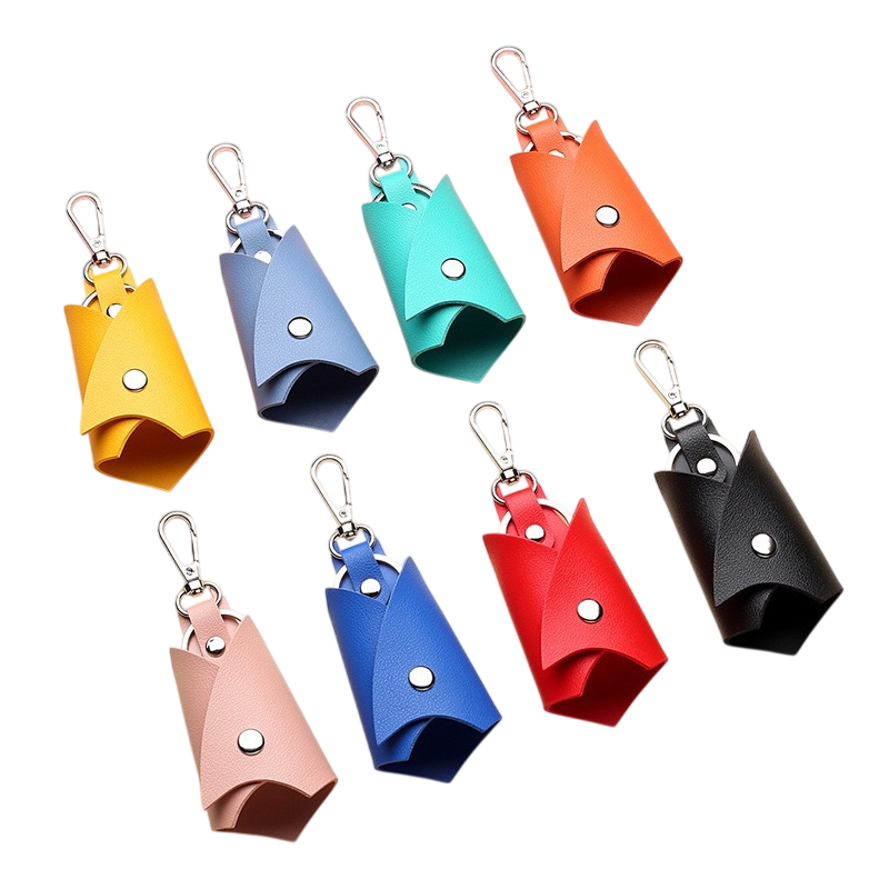 PU Leather Bat Keys Ring Cover Holder - Image 4
