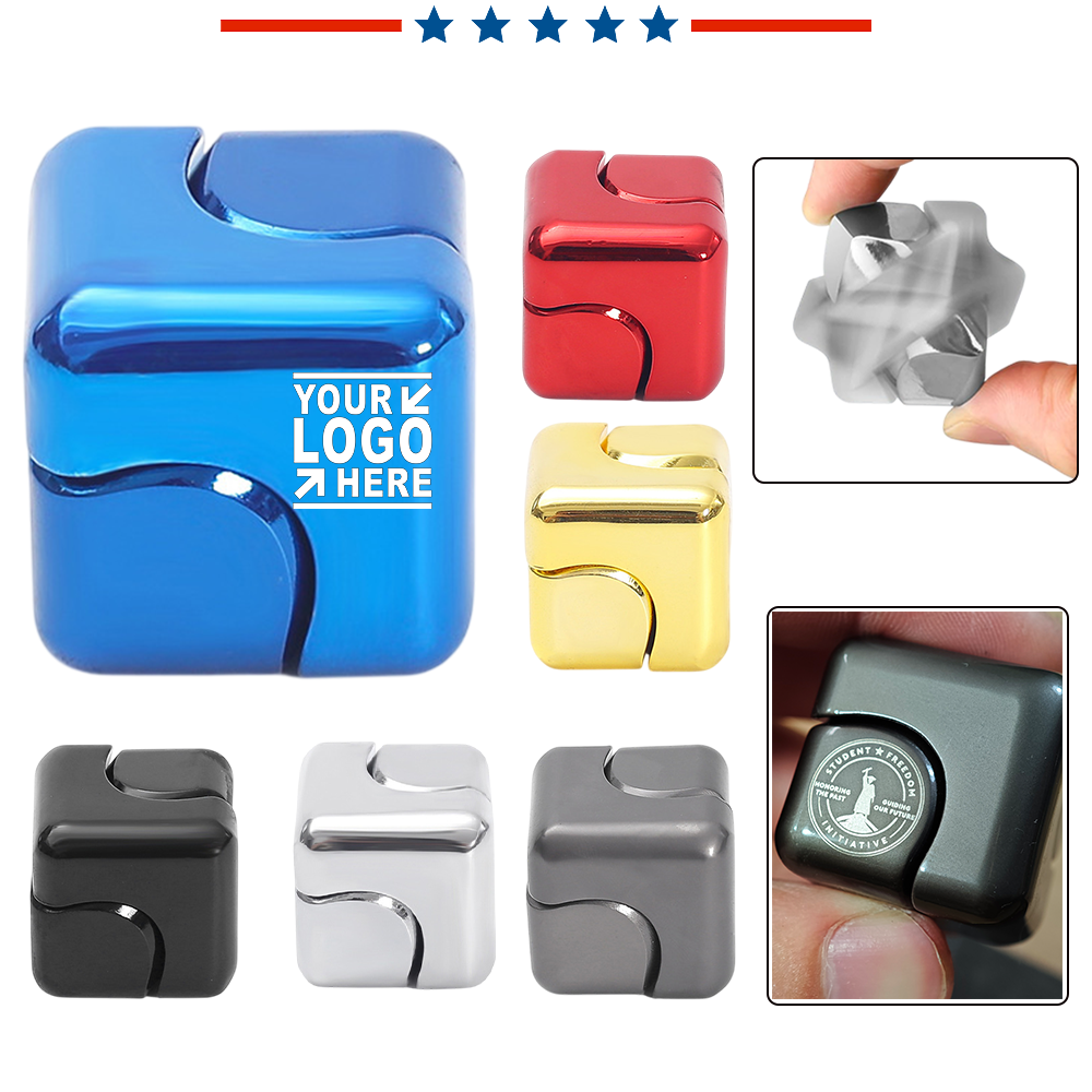 Metal Cube Fidget Spinner Toy