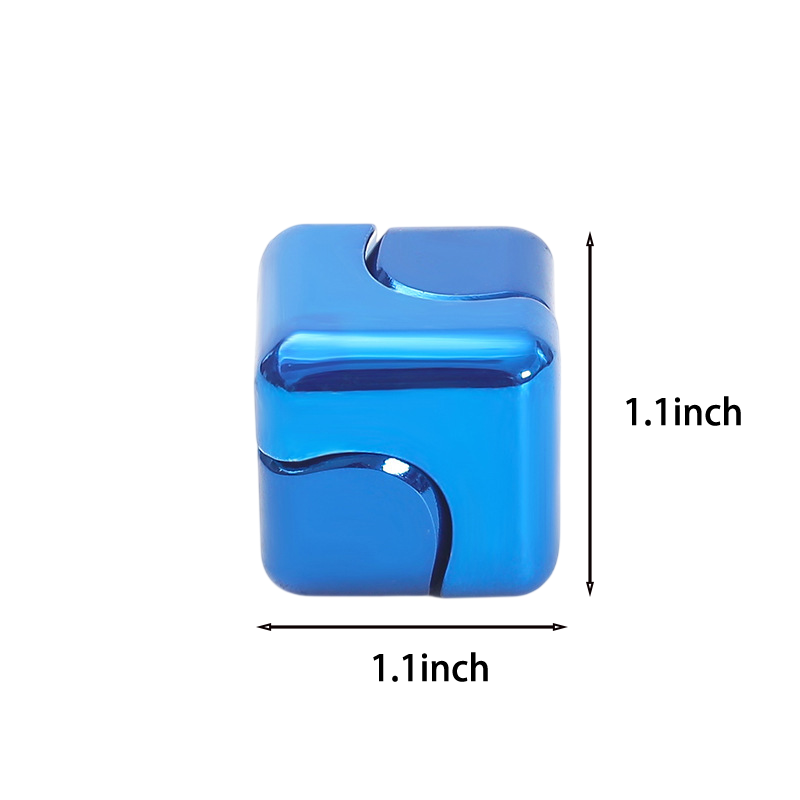 Metal Cube Fidget Spinner Toy - Image 3