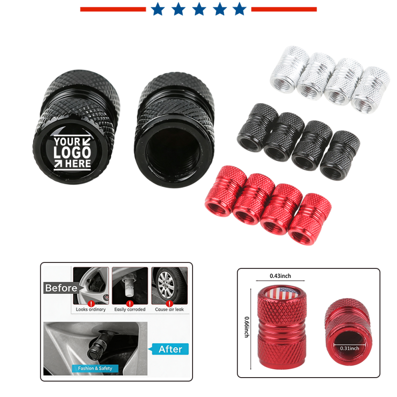 4 Pack Tire Valve Stem Caps