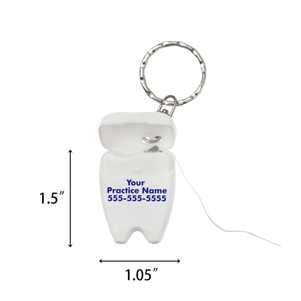 Custom Tooth Dental Floss Keychain - Image 6