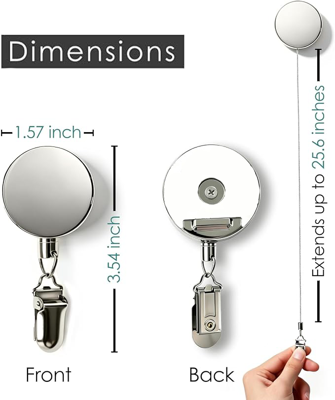 Metal Retractable Towel Clip - Image 3