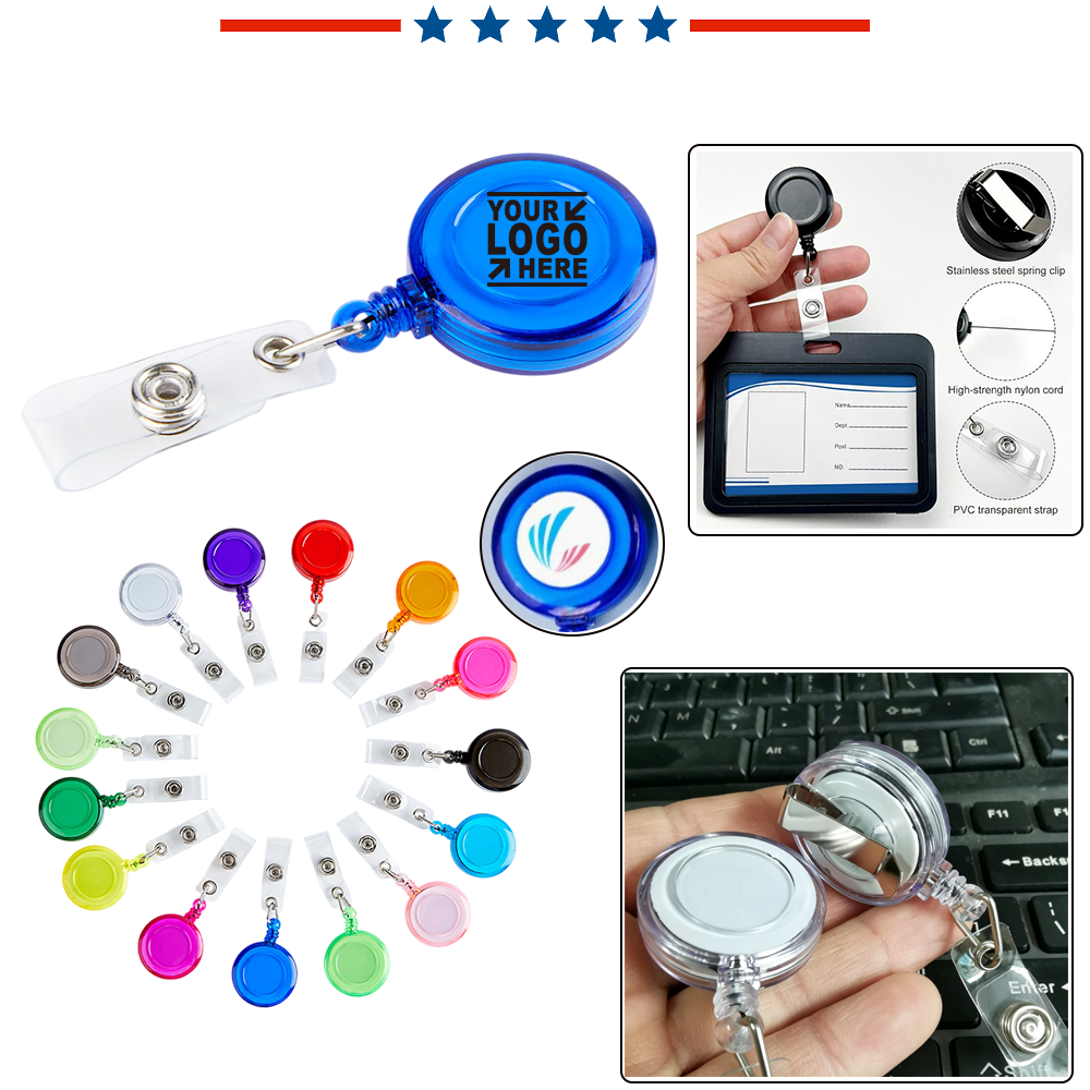 Plastic Retractable Badges Holder Clip