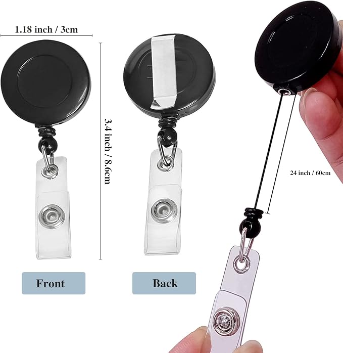 Plastic Retractable Badges Holder Clip - Image 3